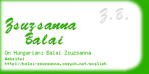 zsuzsanna balai business card